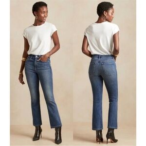 Banana Republic Premium Denim High Rise Crop Boot Jeans
